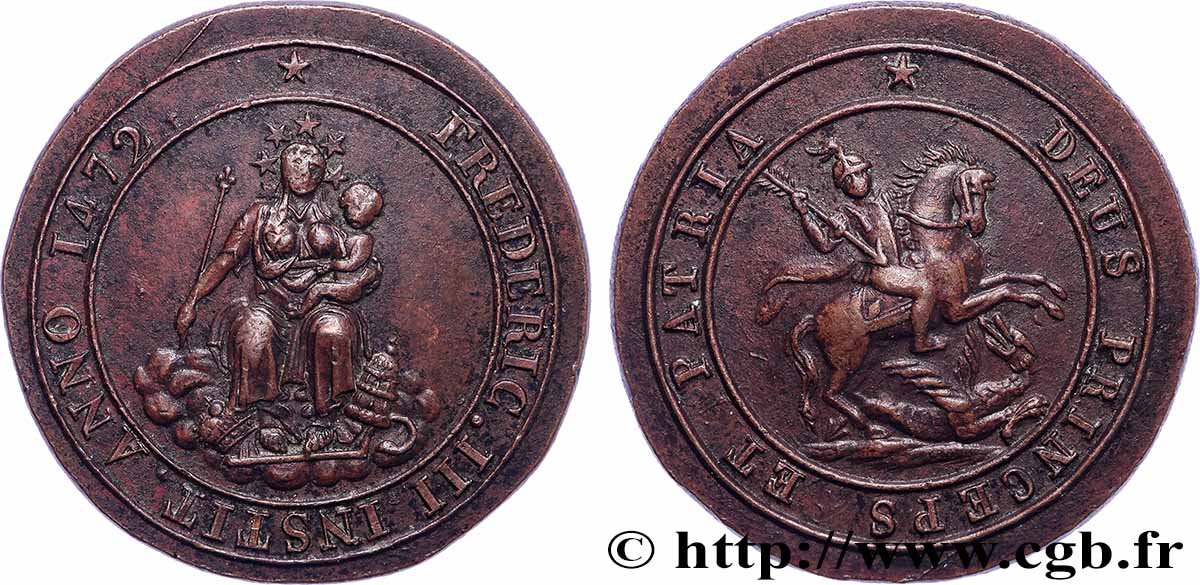 AUSTRIA - STYRIA - FREDERIC III Médaille, Saint Georges fVZ