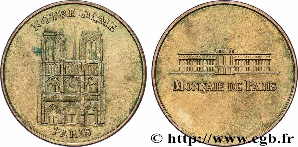 TOURISTIC MEDALS Médaille touristique, Notre-Dame de Paris fVZ