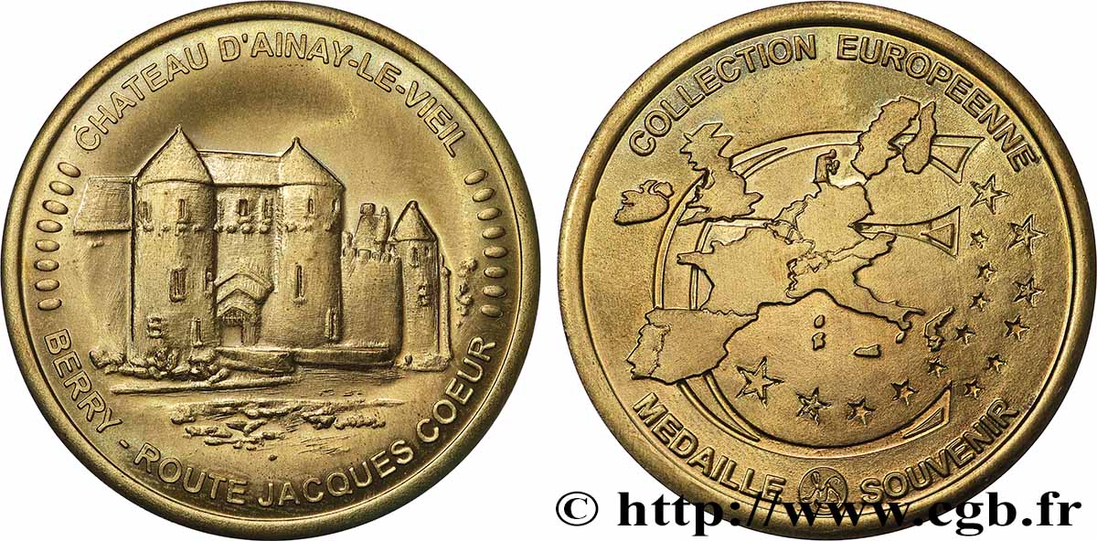 TOURISTIC MEDALS Médaille, Collection européenne, Site mégalithique de Locmariquer q.SPL
