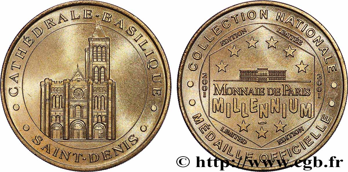 MÉDAILLES TOURISTIQUES Médaille touristique, basilique Saint-Denis SUP