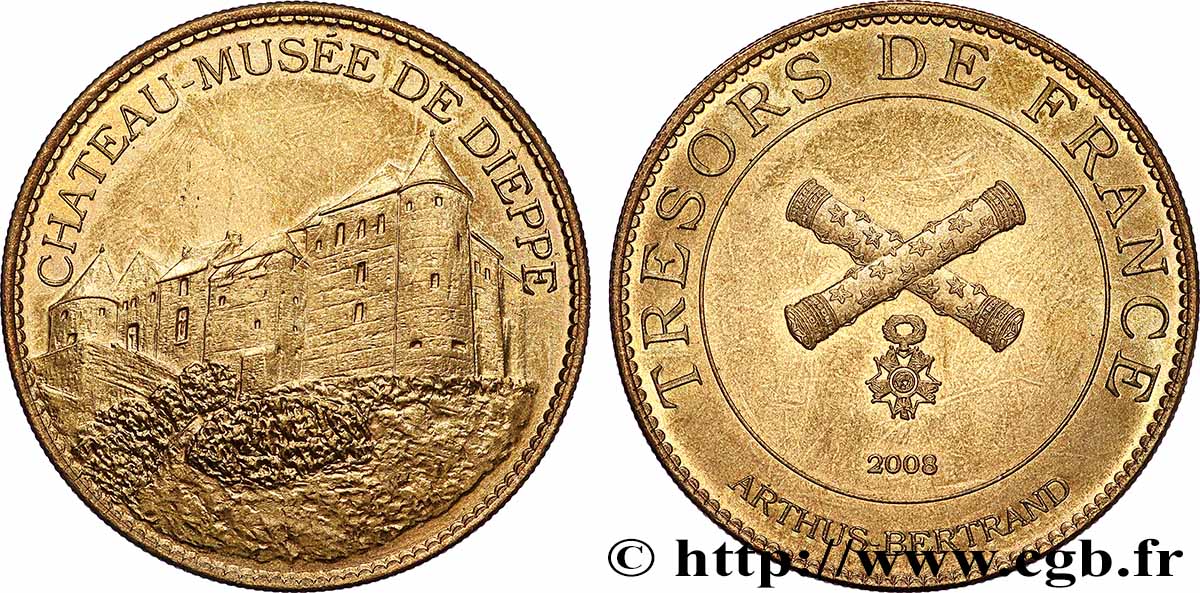 MONUMENTS ET HISTOIRE Médaille touristique, Chateau-musée de Dieppe TTB+