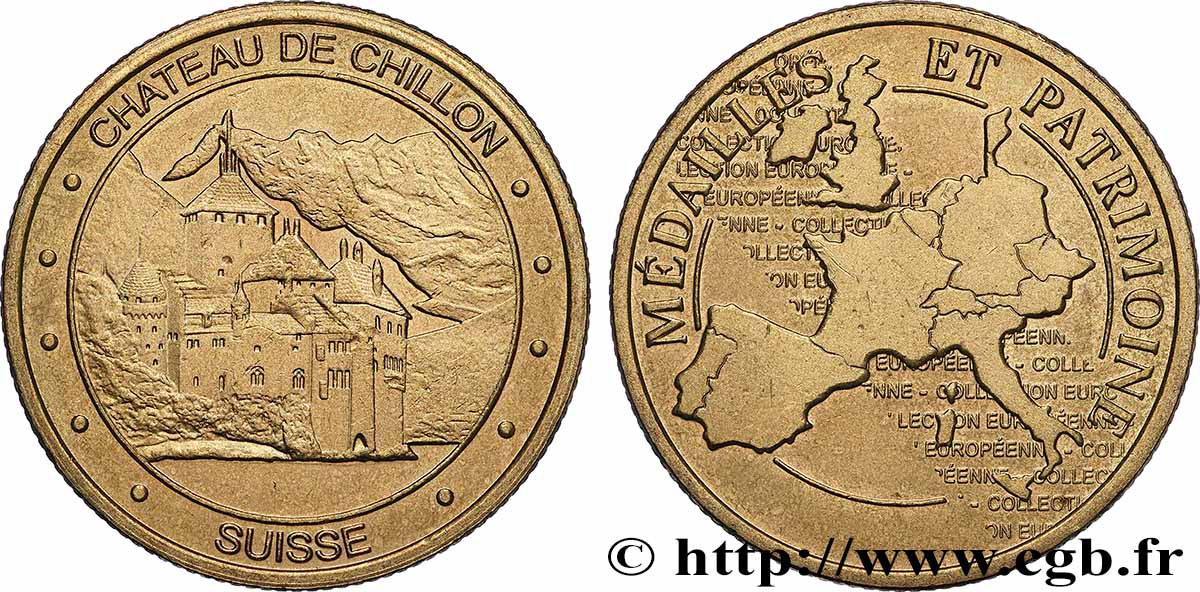 TOURISTIC MEDALS Médaille touristique, Château de Chillon q.SPL