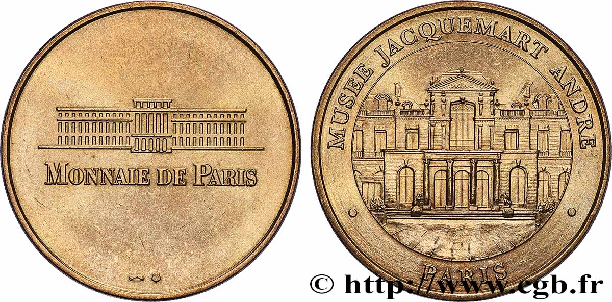 TOURISTIC MEDALS Médaille touristique, Musée Jacquemart André fVZ