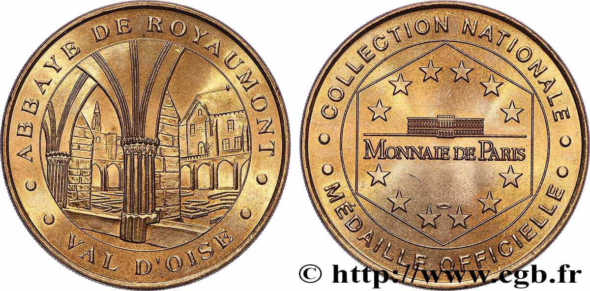 TOURISTIC MEDALS Médaille touristique, Abbaye de Royaumont q.SPL