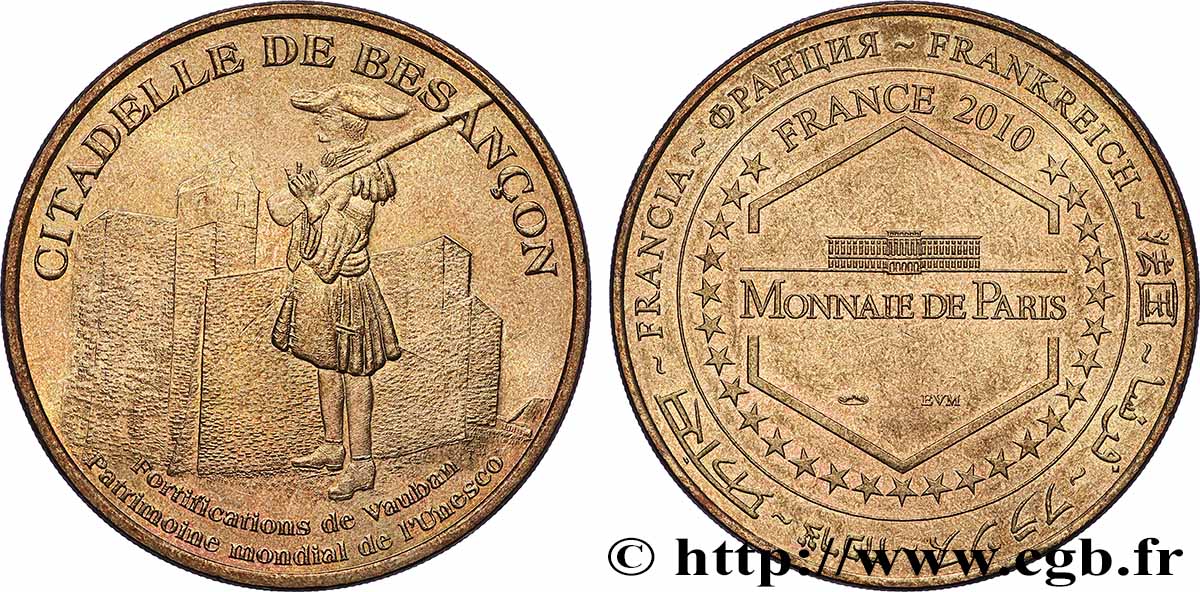 TOURISTIC MEDALS Médaille touristique, Citadelle de Besançon q.SPL