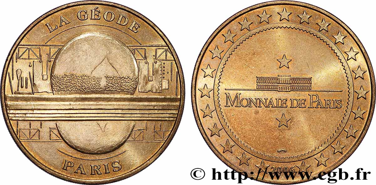 TOURISTIC MEDALS Médaille touristique, La Géode, Paris fVZ