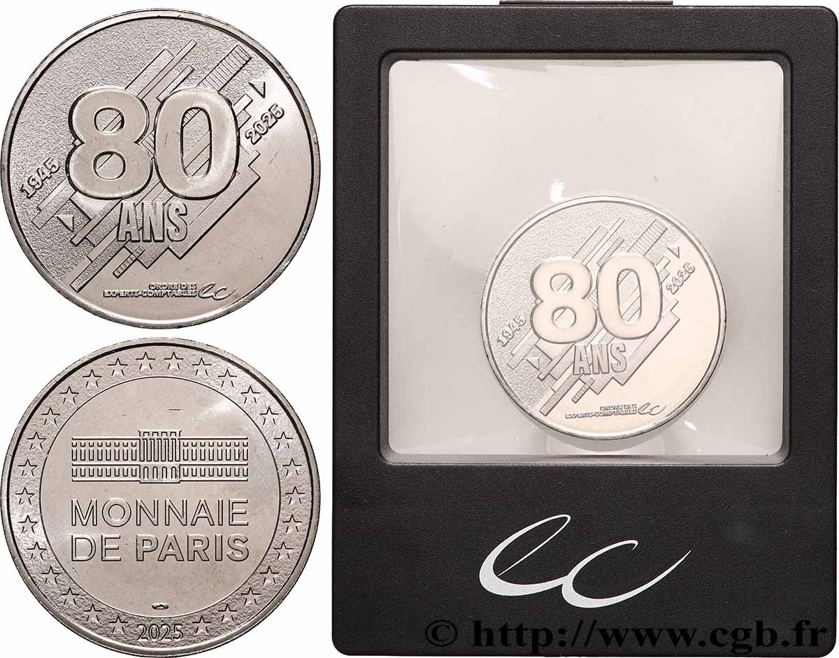 V REPUBLIC Médaille, 80 ans de l’ordre des experts comptable AU
