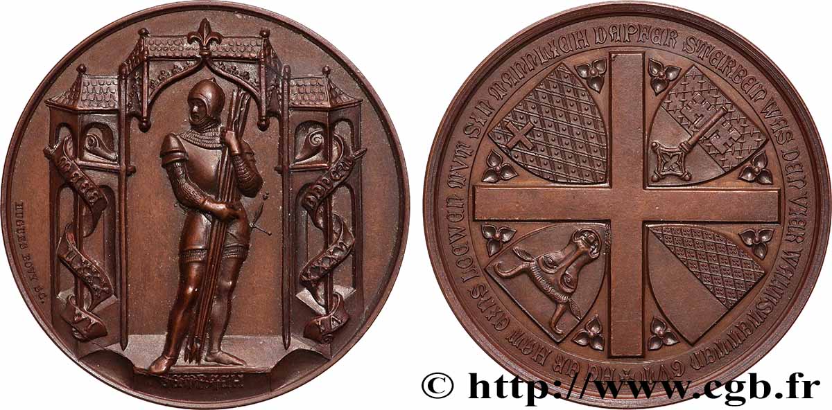 SWITZERLAND - CANTON OF LUCERNE Médaille, 500e anniversaire de la bataille de Sempach AU