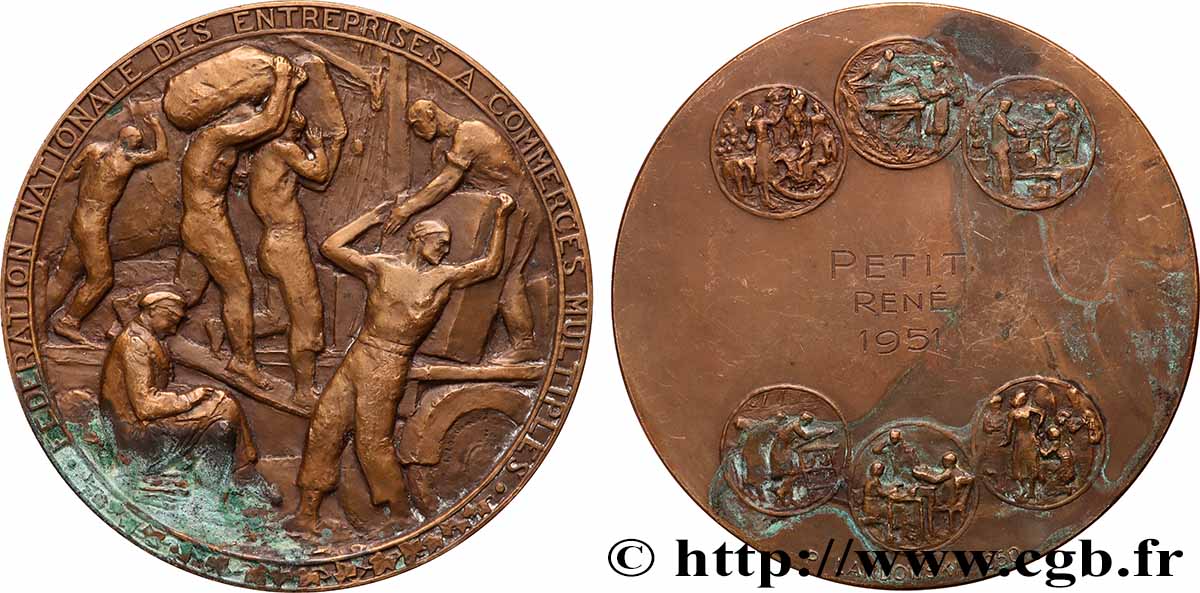 V REPUBLIC Médaille, Fédération nationale des entreprises à commerces multiples AU