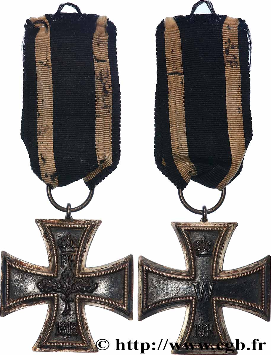 ALLEMAGNE - ROYAUME DE PRUSSE - GUILLAUME II Médaille, Croix de fer TTB+