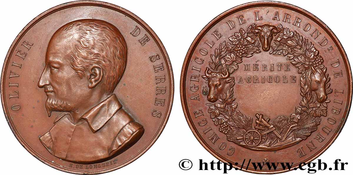 SOCIÉTÉS D AGRICULTURE, HORTICULTURE, PÈCHE ET CHASSE Médaille, Comice agricole, Mérite agricole fVZ