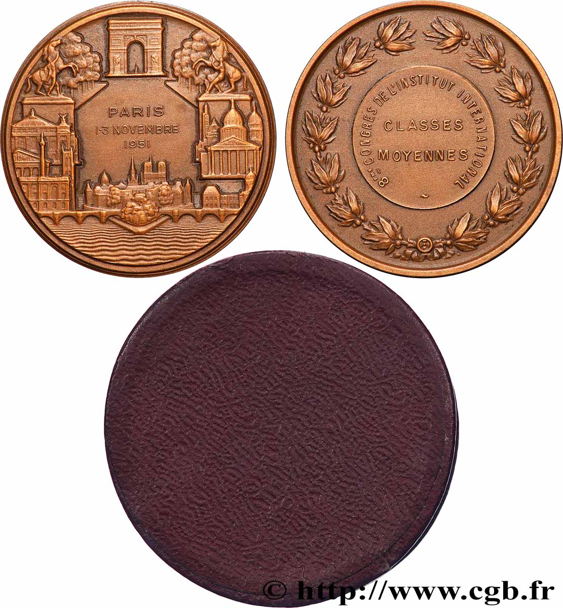 MONNAIE DE PARIS Médaille, 8e congrès de l’institut international q.SPL