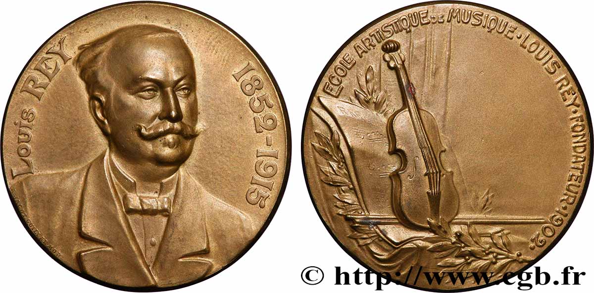ИСПОЛНИТЕЛИ: ТАНЦОРЫ, МУЗЫКАНТЫ Médaille, Louis Rey, Ecole artistique de musique AU