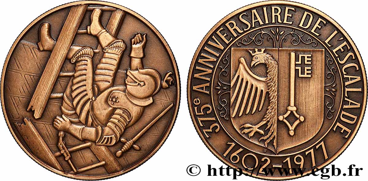 SUIZA Médaille, 375e anniversaire de l’escalade SC