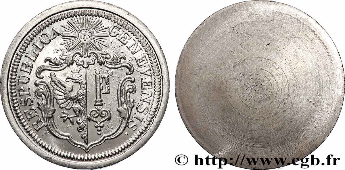SWITZERLAND - REPUBLIC OF GENEVA Médaille, République génoise AU