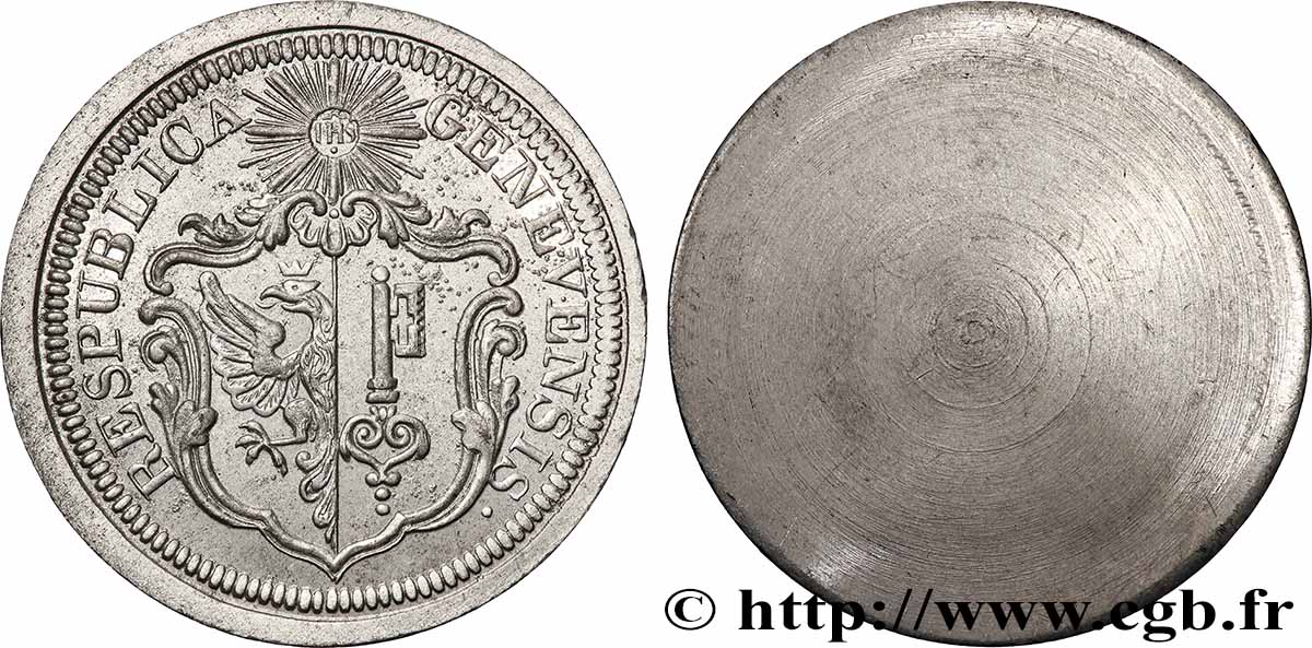 SCHWEIZ - REPUBLIK GENF Médaille, République génoise fVZ