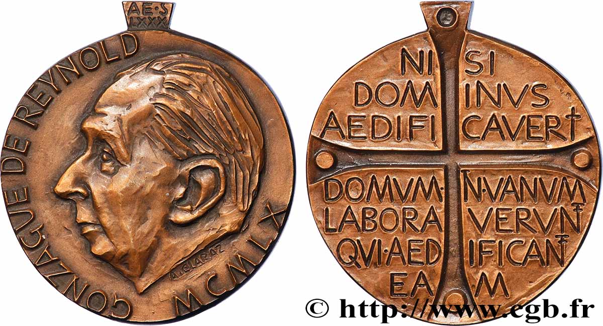 SCHWEIZ Médaille, Gonzague de Reynold fVZ