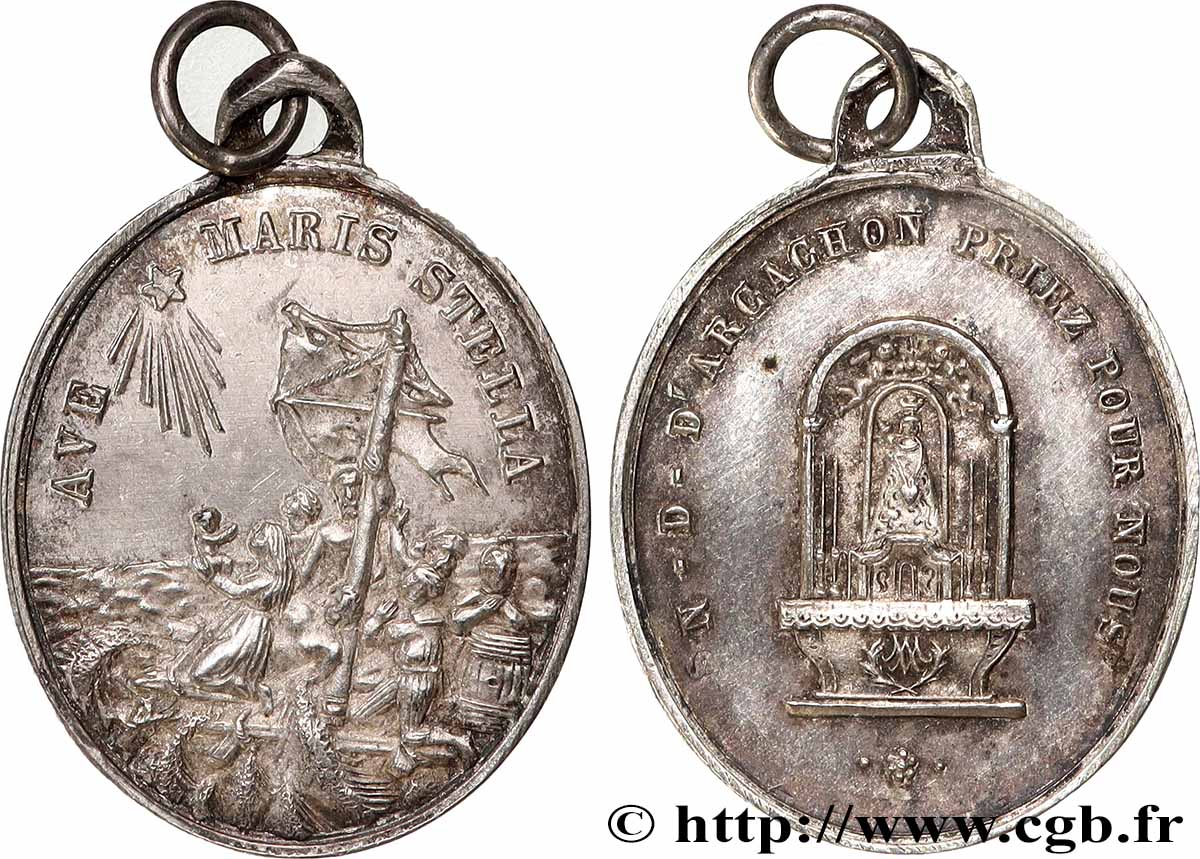 MÉDAILLES RELIGIEUSES Médaille, Notre-Dame d’Arcachon TTB