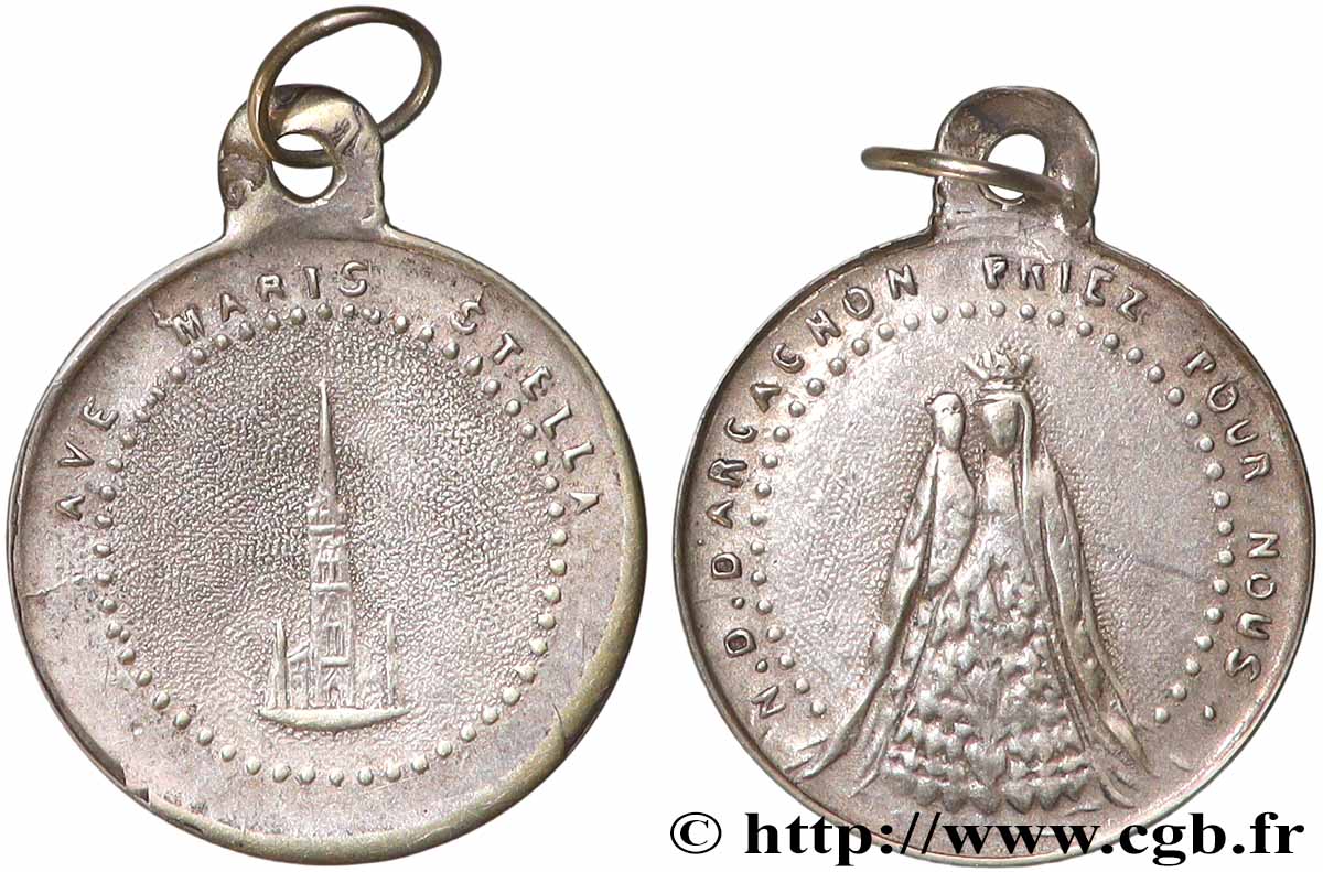 MÉDAILLES RELIGIEUSES Médaille, Notre-Dame d’Arcachon SS