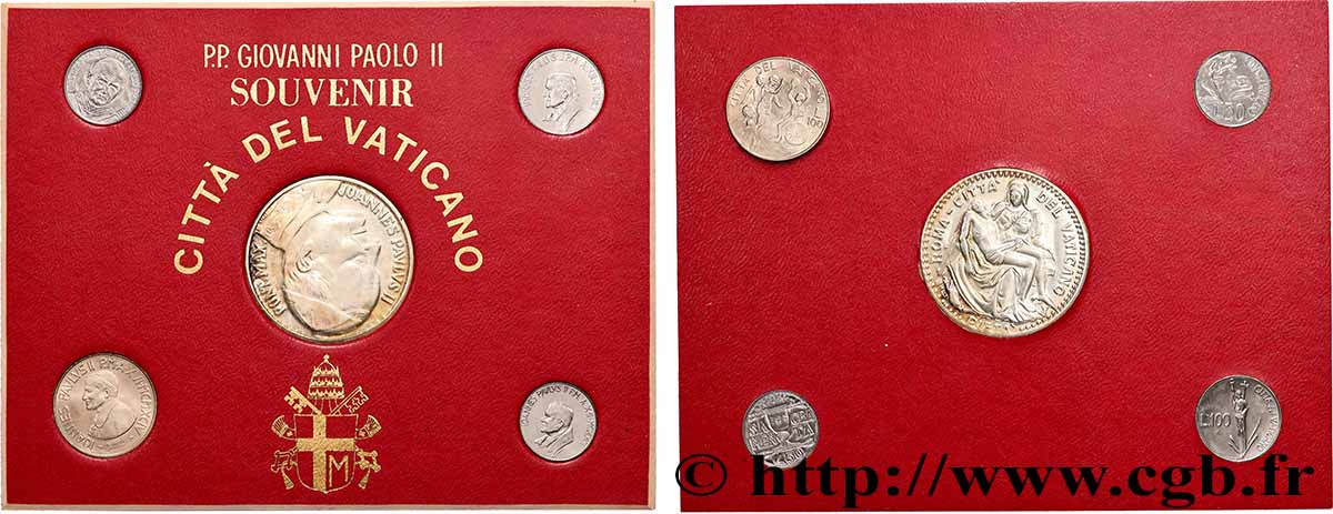JEAN-PAUL II (Karol Wojtyla) Coffret Médaille, Jean-Paul II, Pieta du Vatican TTB