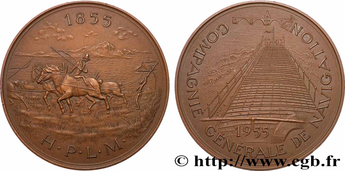 QUARTA REPUBBLICA FRANCESE Médaille, Compagnie générale de navigation SPL