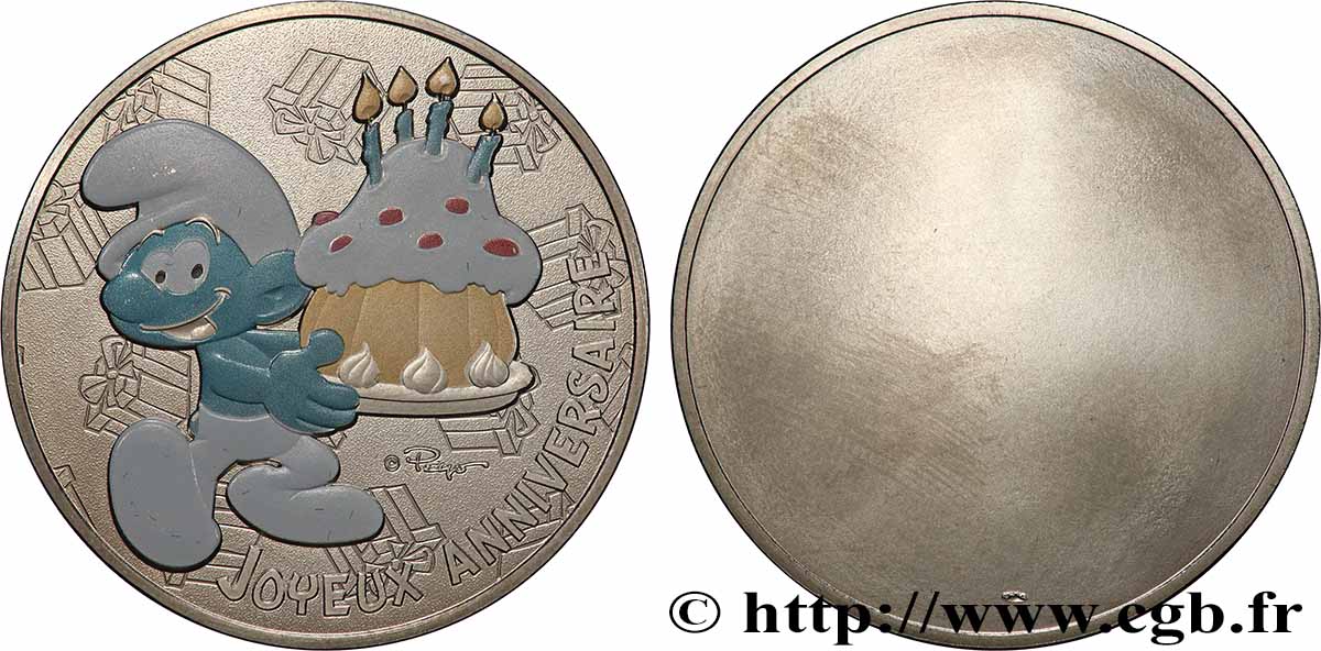 MÉDAILLES TOURISTIQUES Médaille, Les Schtroumpfs SUP