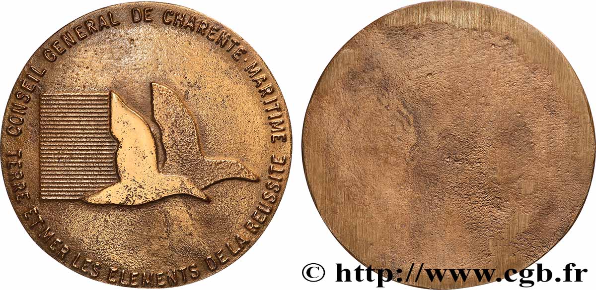 CONSEIL GÉNÉRAL, DÉPARTEMENTAL OU MUNICIPAL - CONSEILLERS Médaille, Conseil général de Charente-Maritime SS