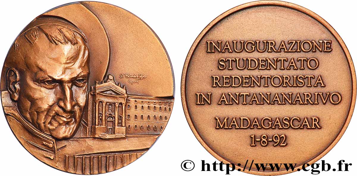 MADAGASCAR Médaille, Inauguration du cours pour étudiants rédemptoristes SPL