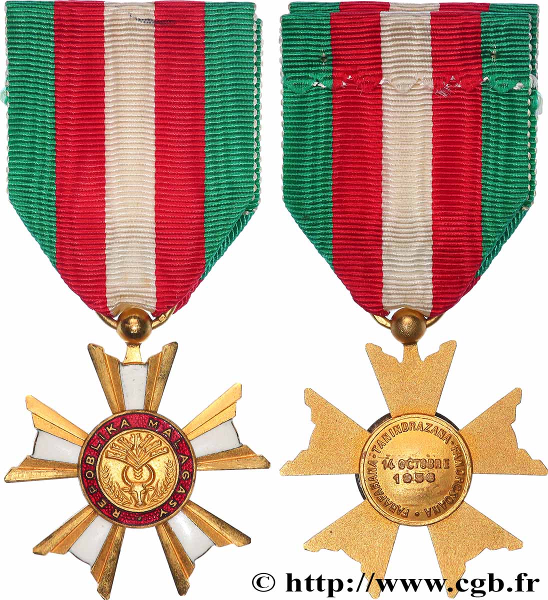 MADAGASCAR Médaille, Première République SPL