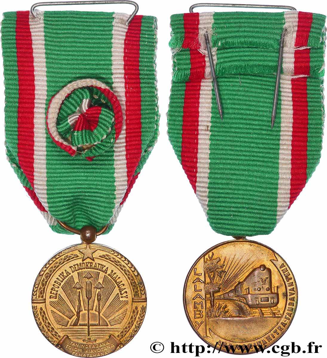 MADAGASCAR Médaille, Chemin de fer SUP