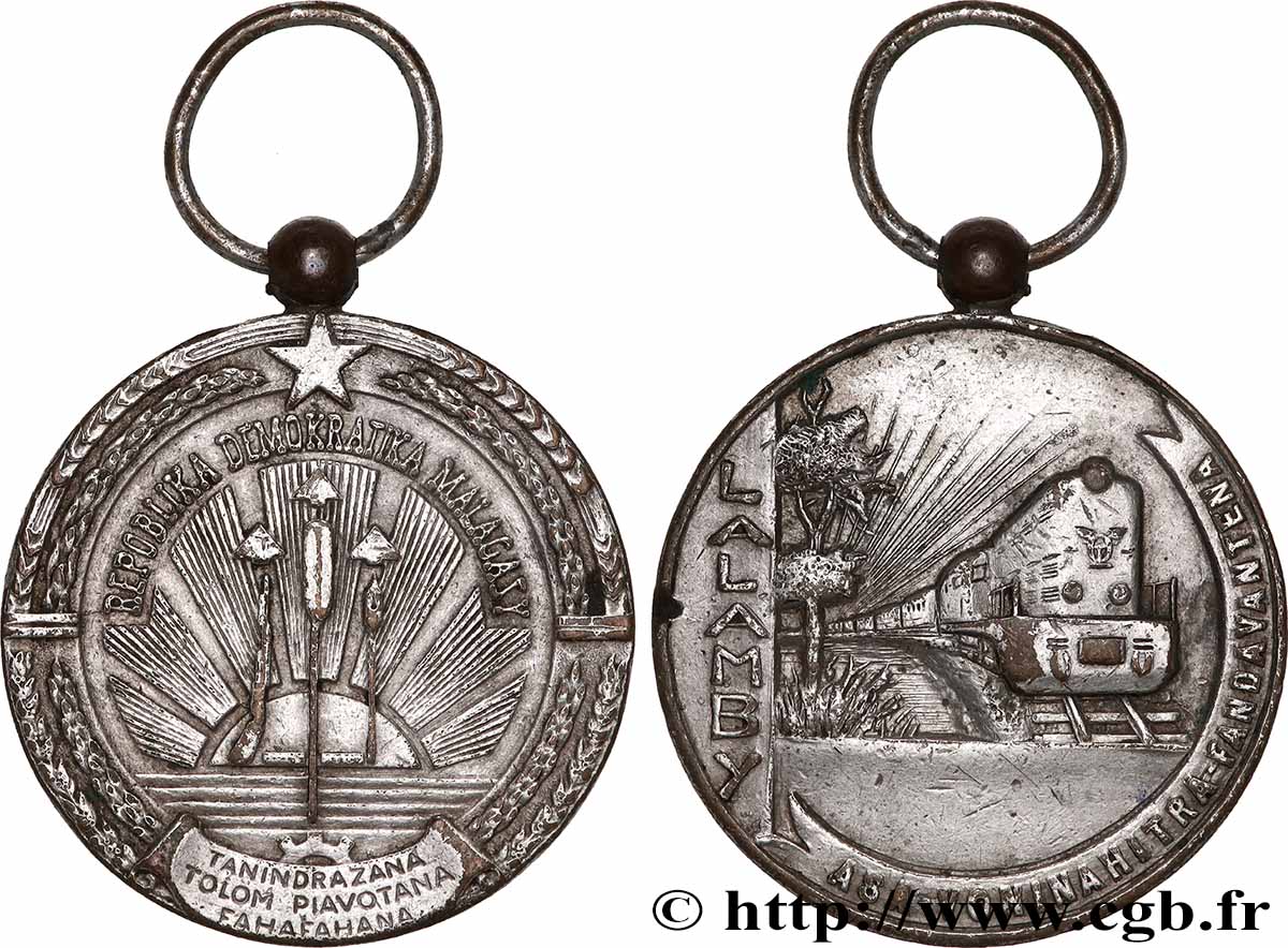 MADAGASCAR Médaille, Chemin de fer TTB+