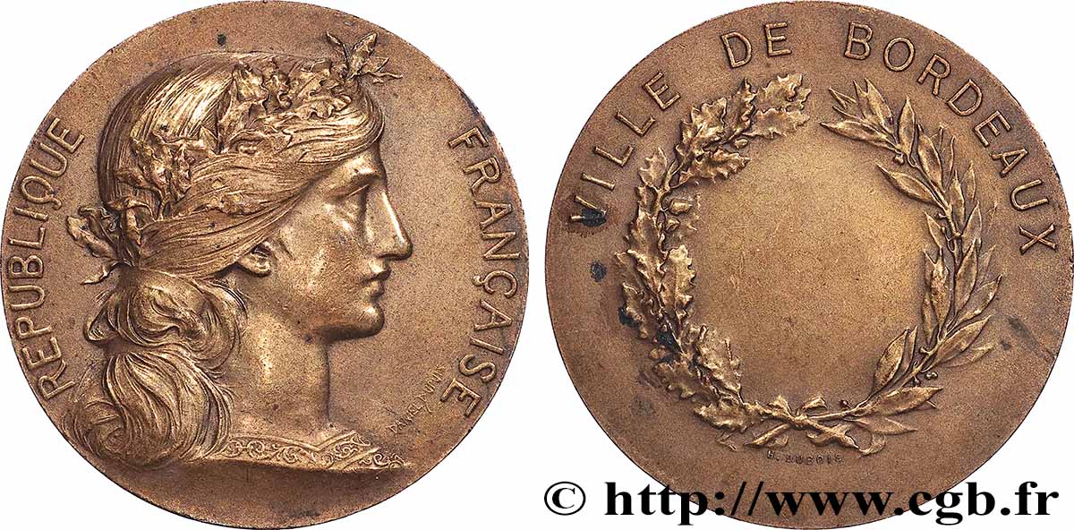 FUNFTE FRANZOSISCHE REPUBLIK Médaille de récompense fVZ