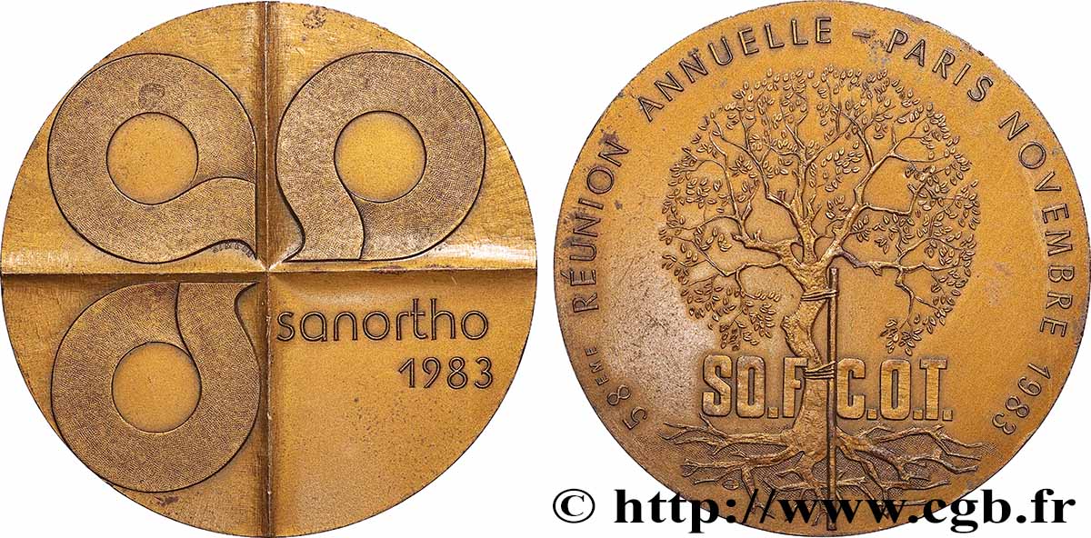 FUNFTE FRANZOSISCHE REPUBLIK Médaille, 58e réunion annuelle de Paris fVZ
