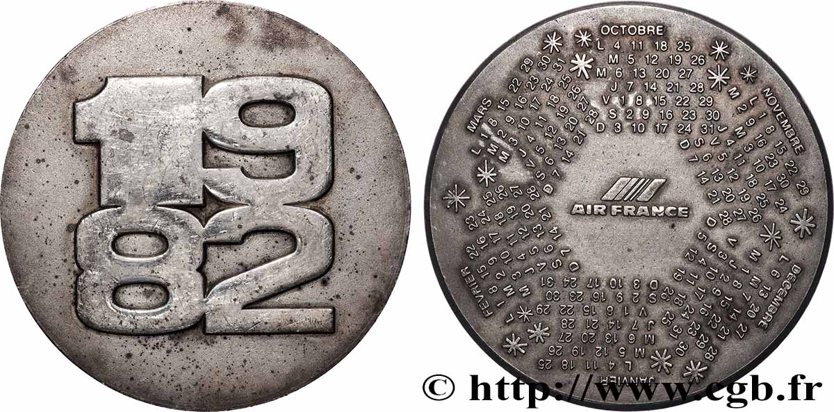 FUNFTE FRANZOSISCHE REPUBLIK Médaille, AirFrance SS