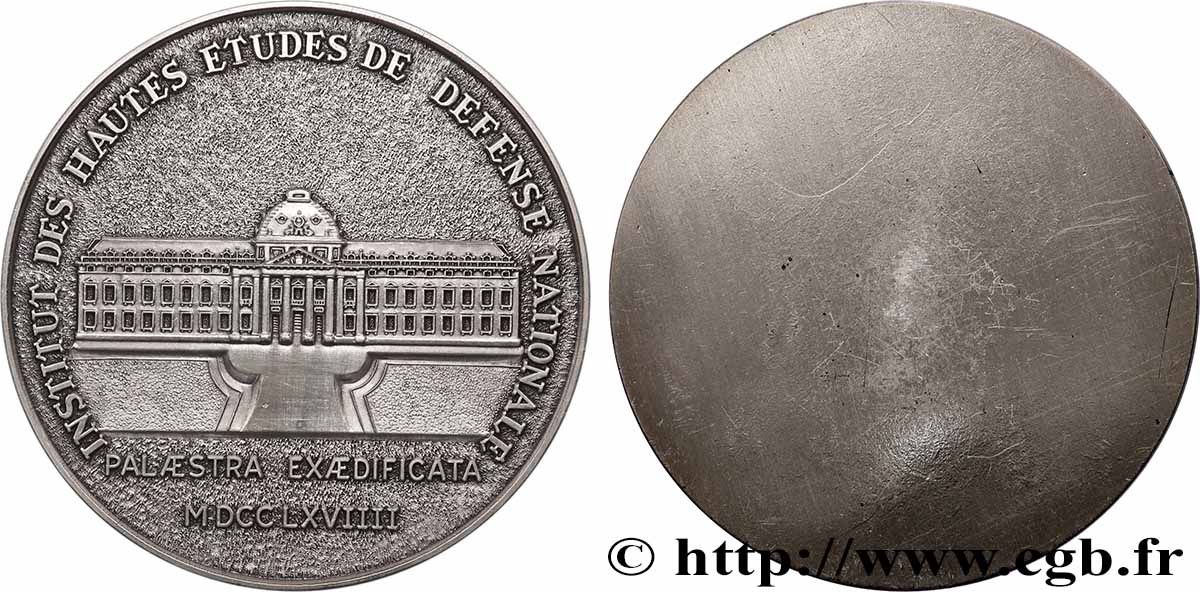 QUINTA REPUBBLICA FRANCESE Médaille, Institut des hautes études de défense nationale q.SPL