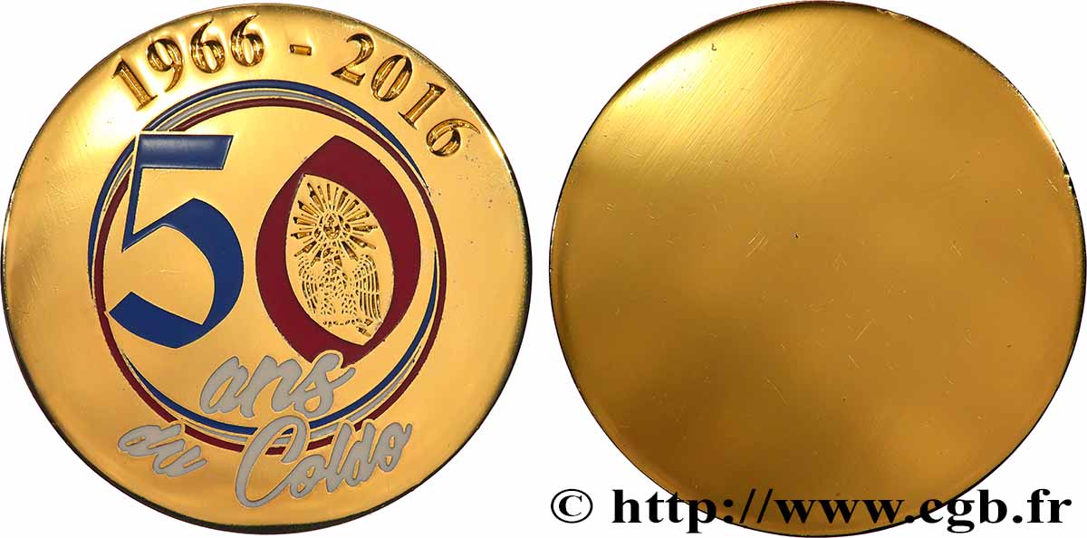 V REPUBLIC Médaille, 50 ans du Coldo AU