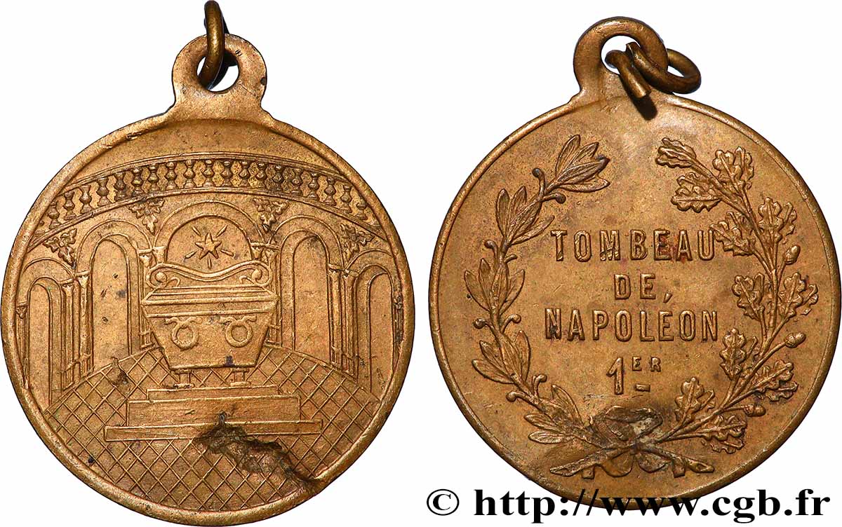 ZWEITES KAISERREICH Médaille, Tombeau de Napoléon Ier SS/fVZ