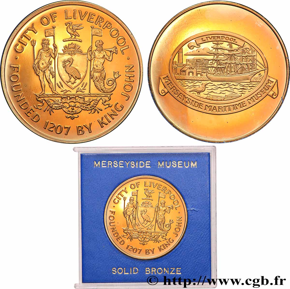TOURISTIC MEDALS Médaille, Merseyside Maritime Museum, Liverpool Polierte Platte