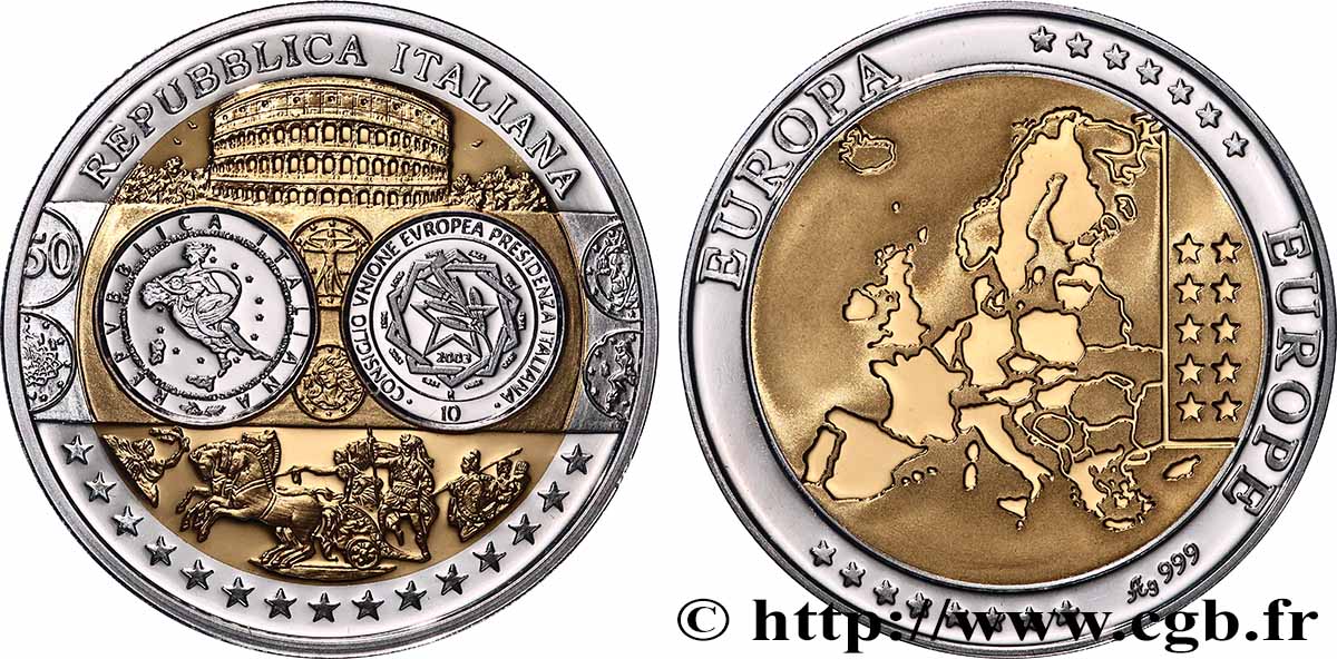 QUINTA REPUBBLICA FRANCESE Médaille, Europe, Italie MS