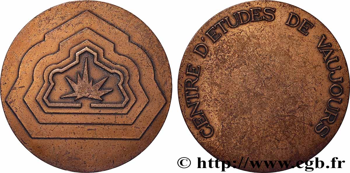 QUINTA REPUBBLICA FRANCESE Médaille, Centre d’étude de Vaujours q.SPL