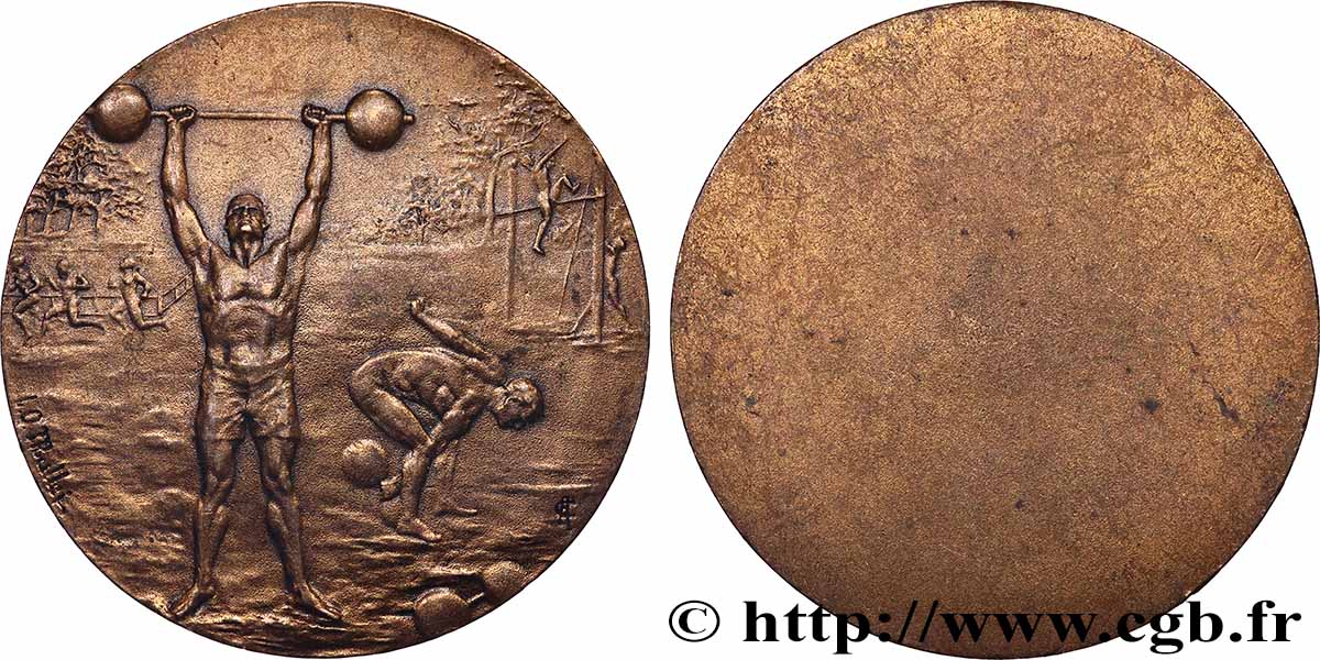 TERZA REPUBBLICA FRANCESE Médaille, Musculation q.SPL