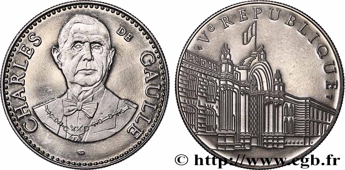 DE GAULLE (Charles) Médaille Président de la république, Charles de Gaulle fST