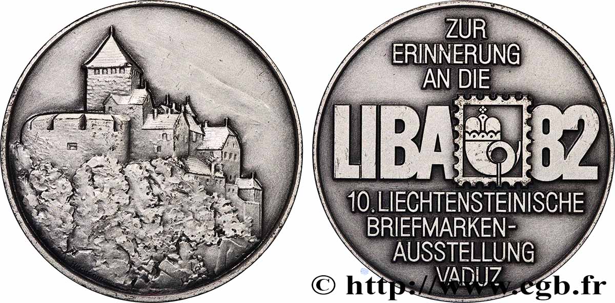 LIECHTENSTEIN - PRINCIPAUTÉ DE LIECHTENSTEIN - FRANÇOIS JOSEPH II Médaille, Château de Vaduz Liechtenstein AU