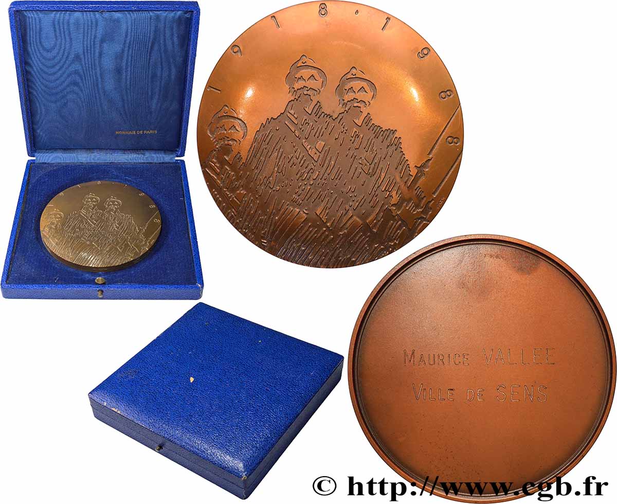 V REPUBLIC Médaille, 70e anniversaire de l’armistice AU