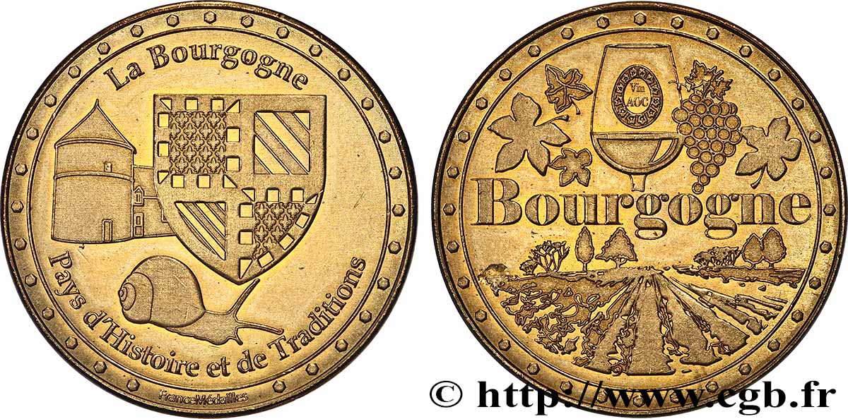 MÉDAILLES TOURISTIQUES Médaille, Bourgogne TTB+