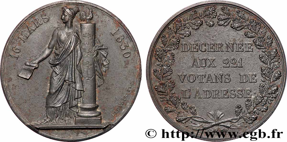 CARLO X Médaille aux 221 votants de l’adresse q.SPL