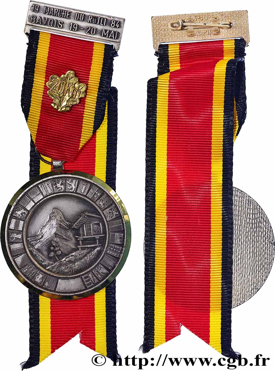 SCHWEIZ - KANTON WAADT Médaille, Marche de Rutli VZ
