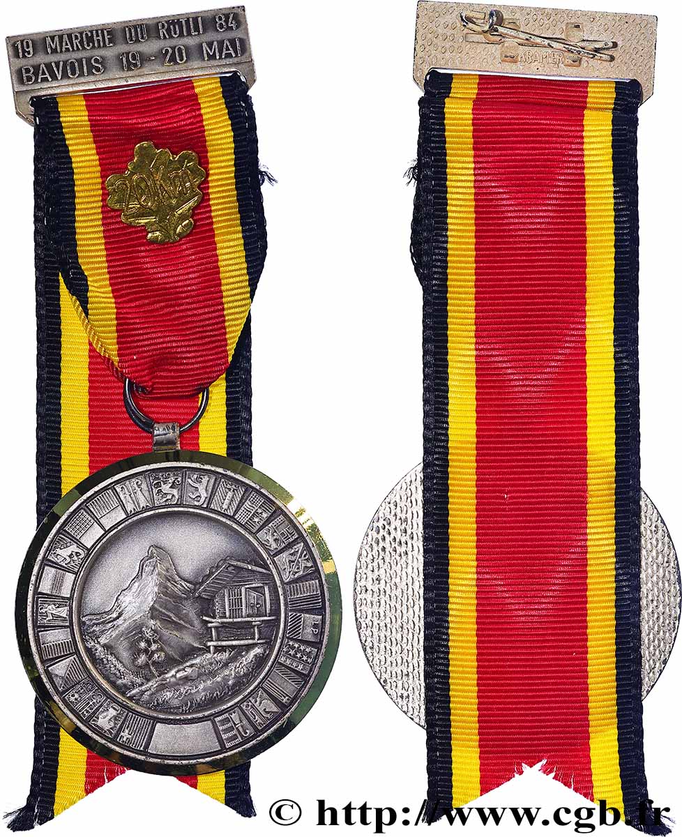 SCHWEIZ - KANTON WAADT Médaille, Marche de Rutli VZ