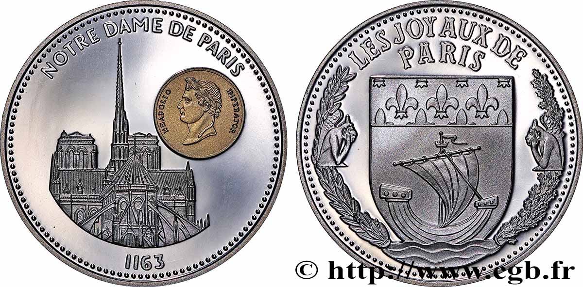 TOURISTIC MEDALS Médaille, Notre Dame de Paris EBC