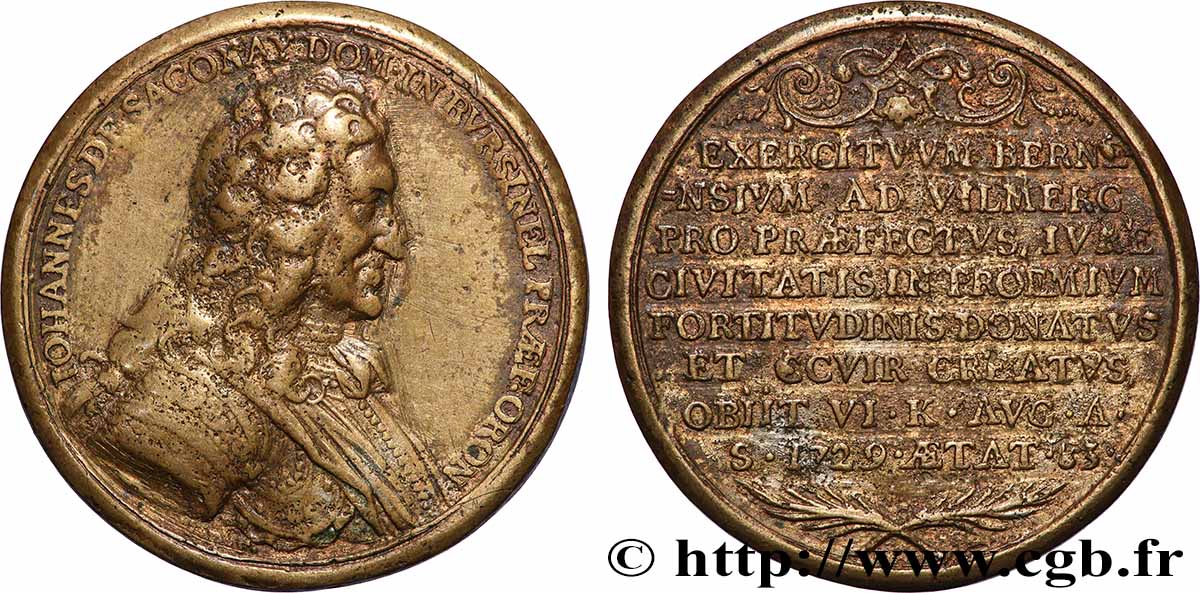SWITZERLAND - CANTON OF AARGAU Médaille, Johannes De Saconay AU